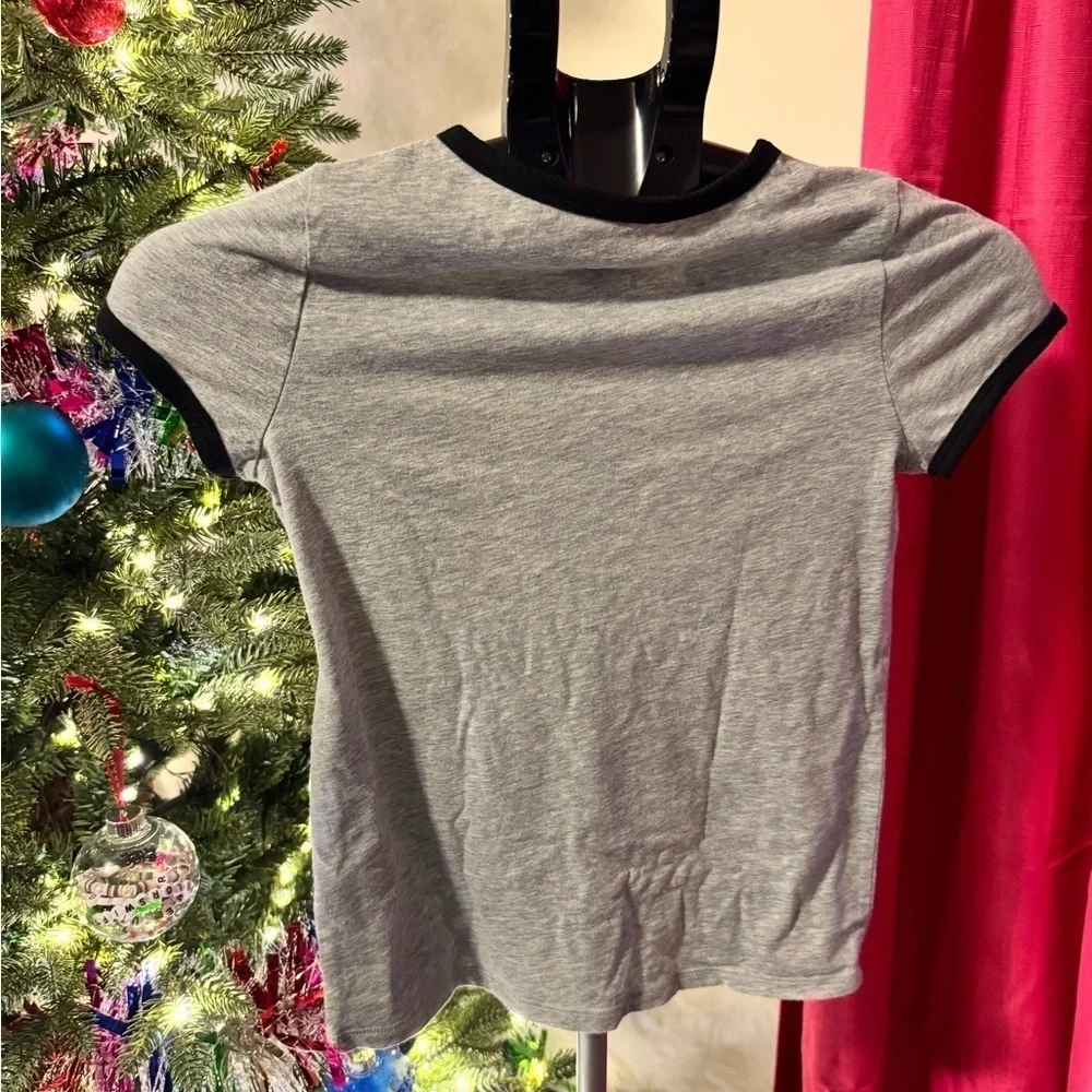 Gray Kids T-Shirt with Rainbow Print